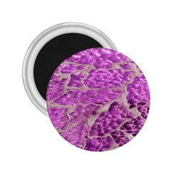 Festive Chic Pink Glitter Stone 2 25  Magnets by yoursparklingshop