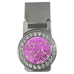 Festive Chic Pink Glitter Stone Money Clips (cz)  by yoursparklingshop