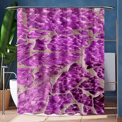 Festive Chic Pink Glitter Stone Shower Curtain 60  X 72  (medium)  by yoursparklingshop