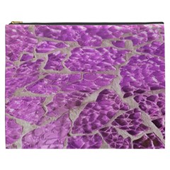 Festive Chic Pink Glitter Stone Cosmetic Bag (xxxl) 