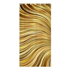 Chic Festive Gold Brown Glitter Stripes Shower Curtain 36  X 72  (stall)  by yoursparklingshop