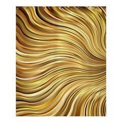 Chic Festive Gold Brown Glitter Stripes Shower Curtain 60  X 72  (medium)  by yoursparklingshop