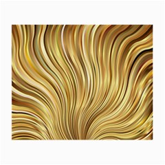 Gold Stripes Festive Flowing Flame  Small Glasses Cloth by yoursparklingshop