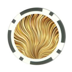 Gold Stripes Festive Flowing Flame  Poker Chip Card Guards by yoursparklingshop