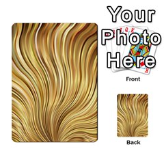 Gold Stripes Festive Flowing Flame  Multi-purpose Cards (rectangle)  by yoursparklingshop