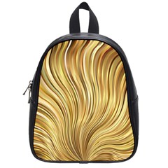 Gold Stripes Festive Flowing Flame  School Bags (small)  by yoursparklingshop