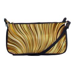 Gold Stripes Festive Flowing Flame  Shoulder Clutch Bags by yoursparklingshop