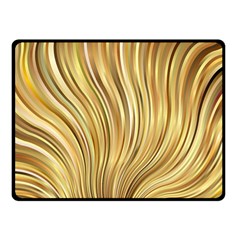 Gold Stripes Festive Flowing Flame  Fleece Blanket (small) by yoursparklingshop