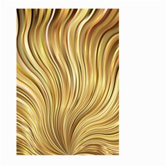 Gold Stripes Festive Flowing Flame  Large Garden Flag (two Sides) by yoursparklingshop