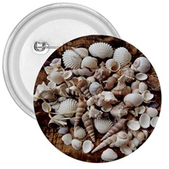 Tropical Sea Shells Collection, Copper Background 3  Buttons by yoursparklingshop