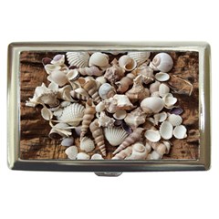 Tropical Sea Shells Collection, Copper Background Cigarette Money Cases by yoursparklingshop