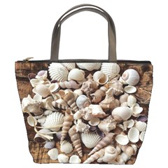 Tropical Sea Shells Collection, Copper Background Bucket Bags by yoursparklingshop