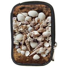 Tropical Sea Shells Collection, Copper Background Compact Camera Cases by yoursparklingshop