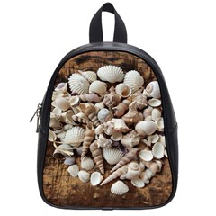 Tropical Sea Shells Collection, Copper Background School Bags (small)  by yoursparklingshop