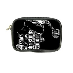 Funny Santa Black And White Typography Coin Purse by yoursparklingshop