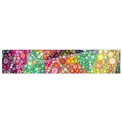 Colorful Chemtrail Bubbles Flano Scarf (small) by KirstenStar