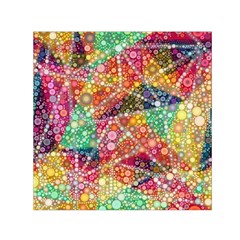 Colorful Chemtrail Bubbles Small Satin Scarf (square) by KirstenStar