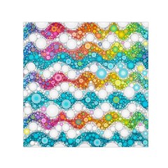 Bubble Waves Small Satin Scarf (square) by KirstenStar