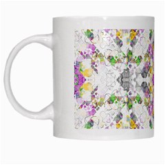 Geometric Boho Chic White Mugs by dflcprints