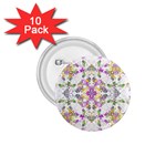 Geometric Boho Chic 1.75  Buttons (10 pack) Front