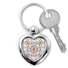 Geometric Boho Chic Key Chains (heart)  by dflcprints