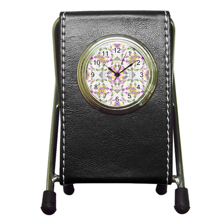 Geometric Boho Chic Pen Holder Desk Clocks