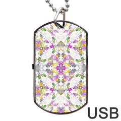 Geometric Boho Chic Dog Tag Usb Flash (one Side) by dflcprints