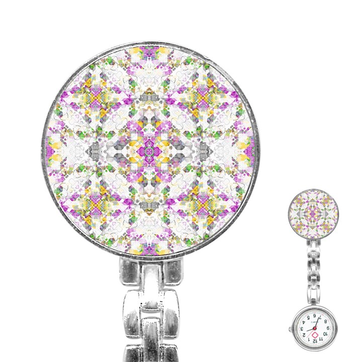 Geometric Boho Chic Stainless Steel Nurses Watch