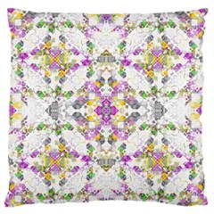 Geometric Boho Chic Large Flano Cushion Case (one Side) by dflcprints