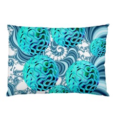 Teal Sea Forest, Abstract Underwater Ocean Pillow Case by DianeClancy