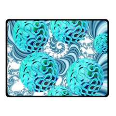 Teal Sea Forest, Abstract Underwater Ocean Fleece Blanket (small) by DianeClancy