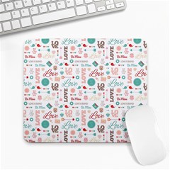 Lovely Valentine s Day Pattern Large Mousepads by TastefulDesigns