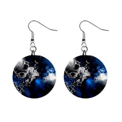 Amazing Fractal 26 Mini Button Earrings by Fractalworld