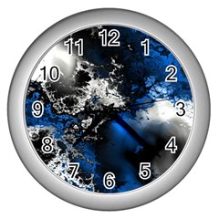 Amazing Fractal 26 Wall Clocks (silver)  by Fractalworld