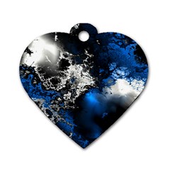 Amazing Fractal 26 Dog Tag Heart (one Side) by Fractalworld