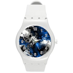 Amazing Fractal 26 Round Plastic Sport Watch (m) by Fractalworld