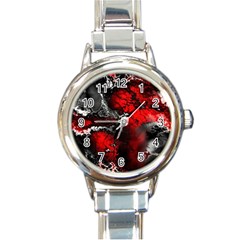 Amazing Fractal 25 Round Italian Charm Watch by Fractalworld