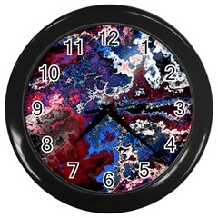 Amazing Fractal 28 Wall Clocks (black) by Fractalworld