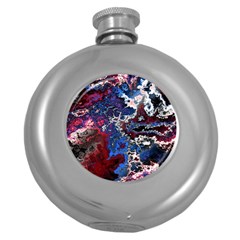 Amazing Fractal 28 Round Hip Flask (5 Oz) by Fractalworld