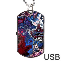 Amazing Fractal 28 Dog Tag Usb Flash (one Side) by Fractalworld