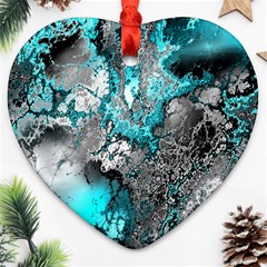 Fractal 30 Ornament (heart)  by Fractalworld