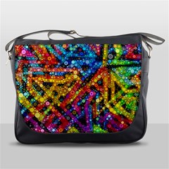 Color Play In Bubbles Messenger Bags by KirstenStar