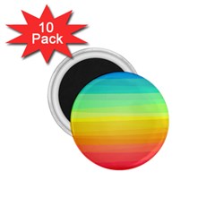 Sweet Colored Stripes Background 1 75  Magnets (10 Pack) 