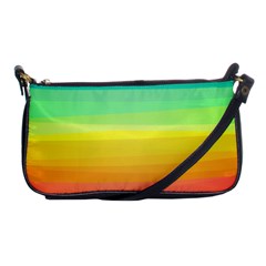 Sweet Colored Stripes Background Shoulder Clutch Bags by TastefulDesigns