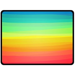 Sweet Colored Stripes Background Double Sided Fleece Blanket (large) 