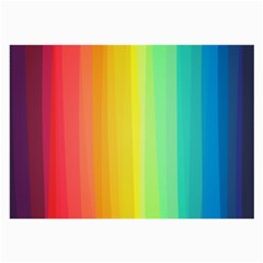 Sweet Colored Stripes Background Large Glasses Cloth (2-side) by TastefulDesigns