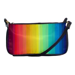 Sweet Colored Stripes Background Shoulder Clutch Bags by TastefulDesigns