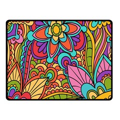 Festive Colorful Ornamental Background Double Sided Fleece Blanket (small)  by TastefulDesigns