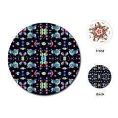 Multicolored Galaxy Pattern Playing Cards (round)  by dflcprints