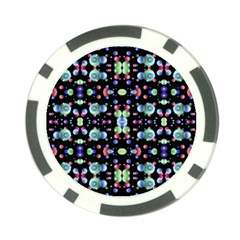 Multicolored Galaxy Pattern Poker Chip Card Guards by dflcprints